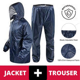 Waterproof Rain Suit for Men & Women – Lightweight Rain Coat & Pant Set
