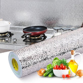 Self-Adhesive Kitchen Oil-Proof Sticker Roll – Waterproof Aluminium Foil