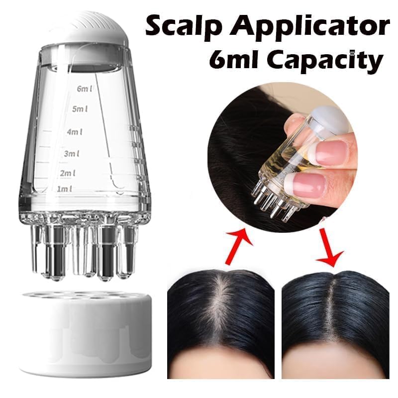 6ml Hair Oil Applicator Comb | Scalp Massage Oil Dispenser & Portable Hair Oil Applicator
