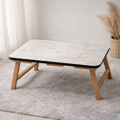 Multi-Purpose Wooden Folding Table – Portable Lap Desk for Study and Laptop Use